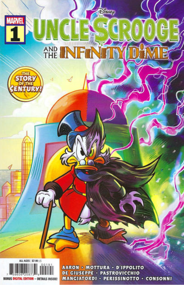 Variant cover of Uncle Scrooge and the Infinity Dime by Lorenzo Pastrovicchio